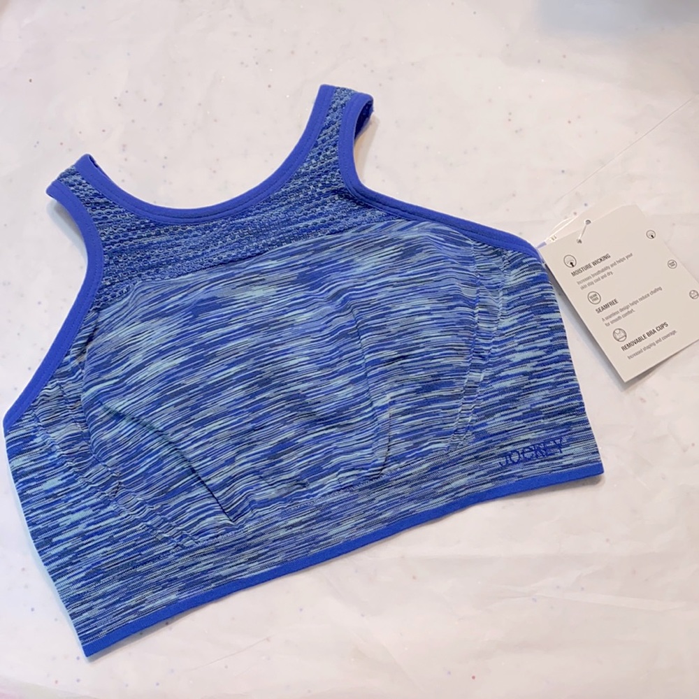 Jockey Women’s Torpedo Space Dye Racerback Bra Lg - Picture 5 of 14